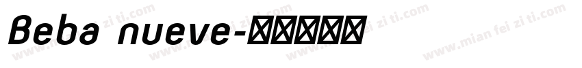 Beba nueve字体转换